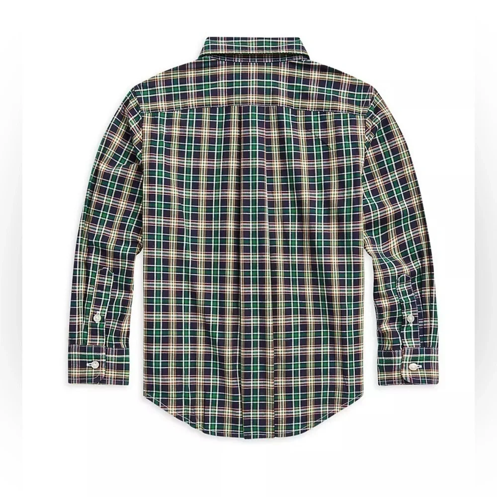 Toddler Boys Ralph Lauren Plaid Poplin Shirt